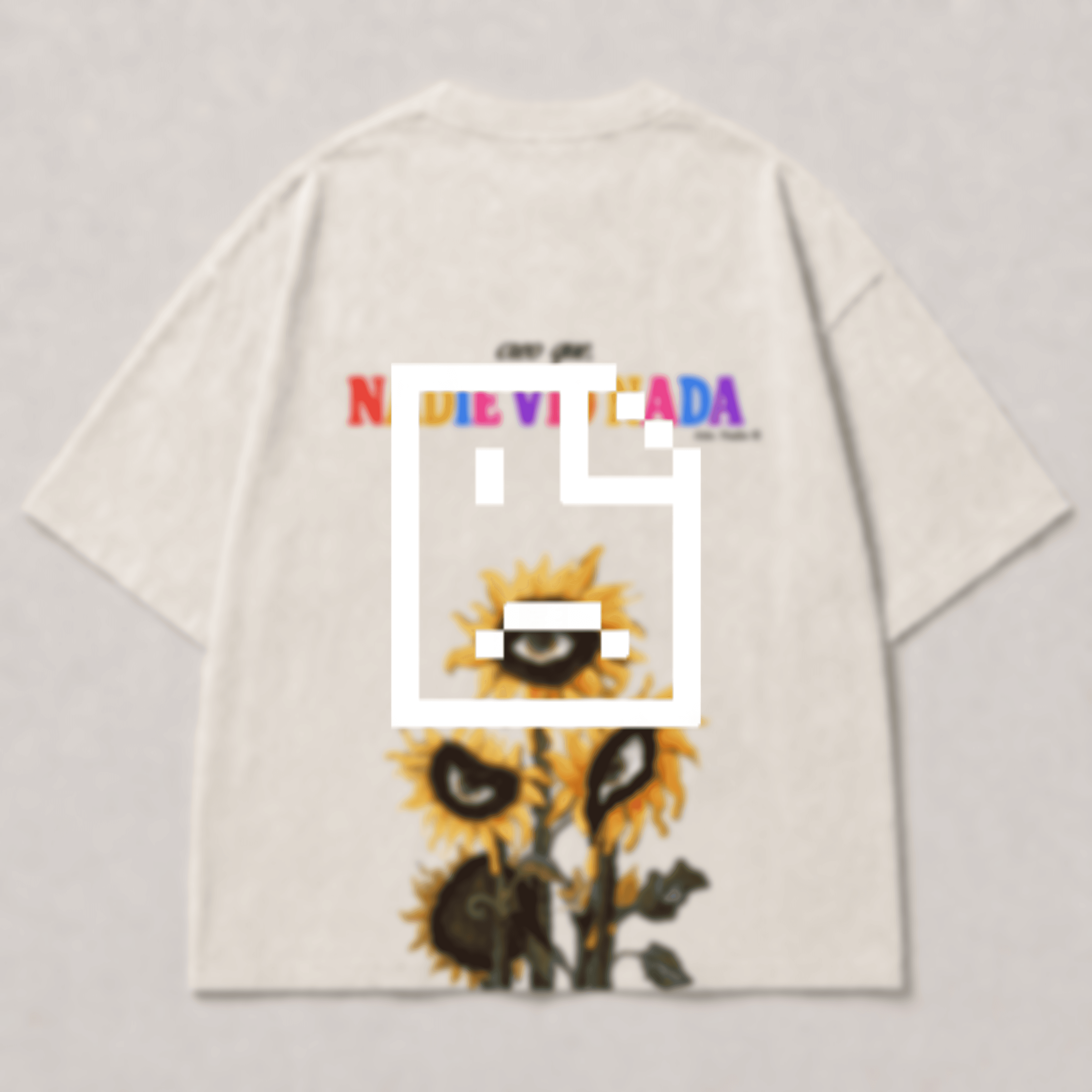 Camiseta NADIE VIO NADA, vista posterior