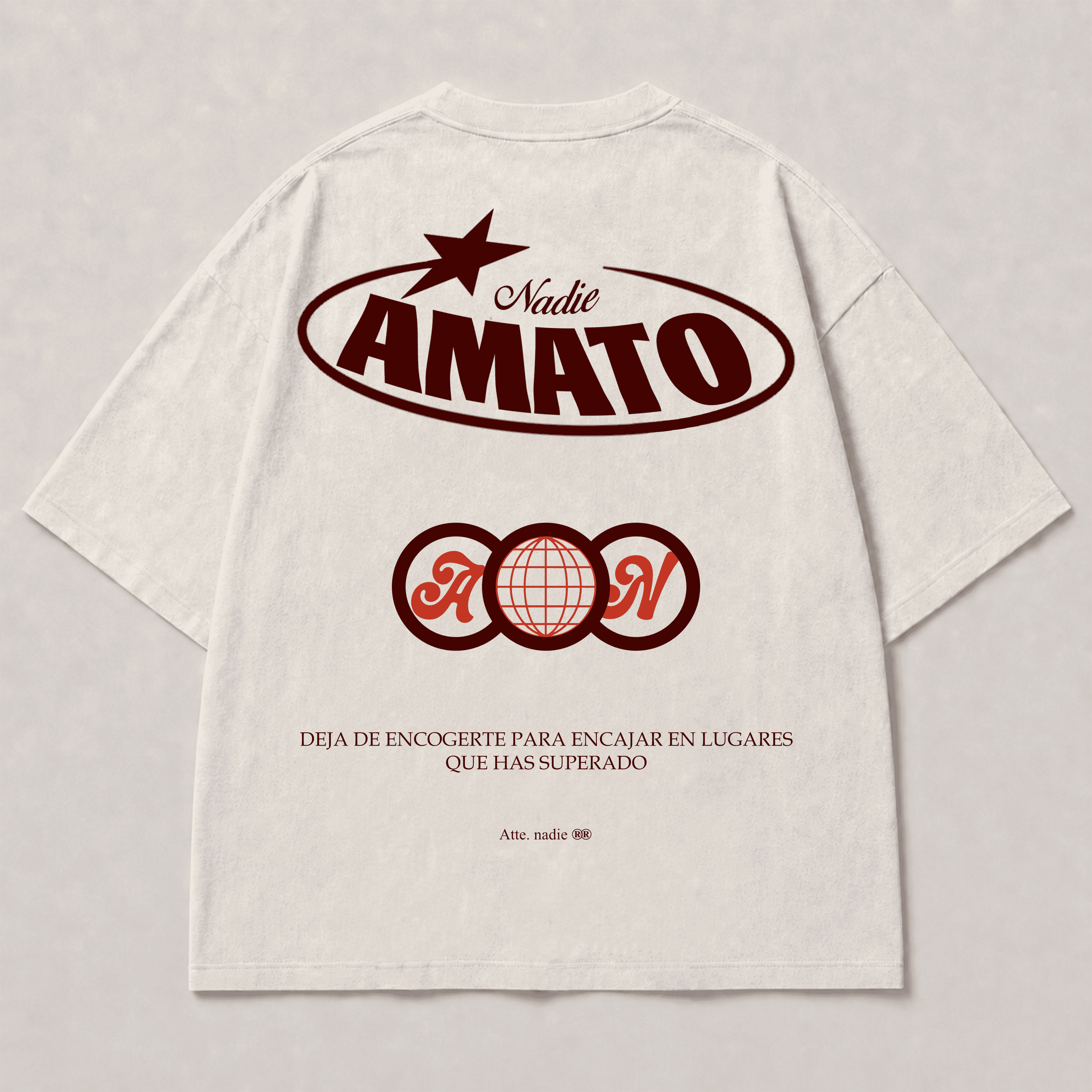 Camiseta SÉ TÚ MISMO de AMATO NADIE, vista posterior