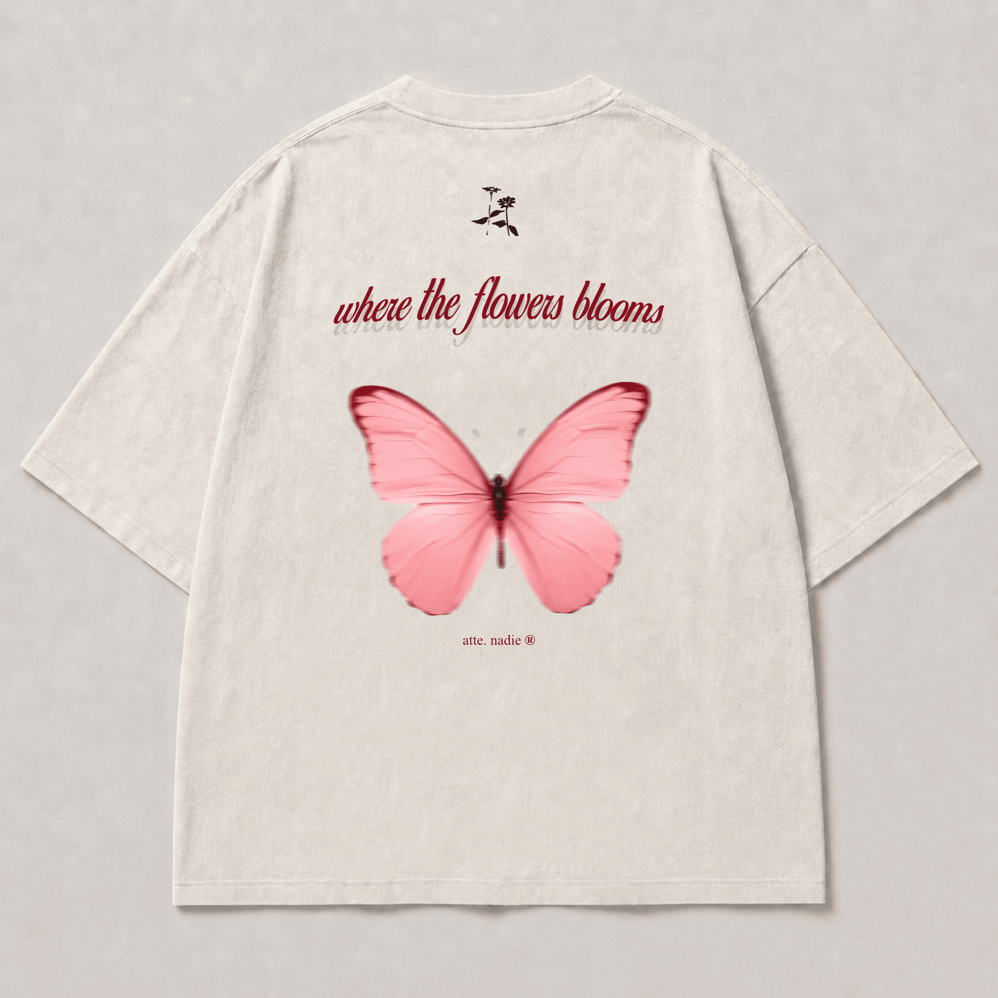 Camiseta Where The Flower Blooms, vista posterior